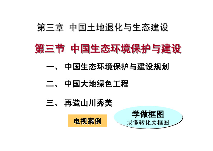 北师大精品课程中国地理第三章 中国土地退化与生态建设 3