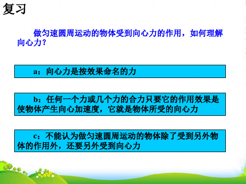 新人教版 年 高一物理必修2 5.7生活中的圆周运动 (35张ppt)