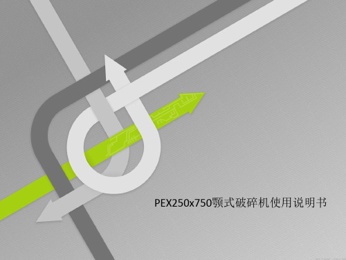 PEX250x750颚式破碎机使用说明书