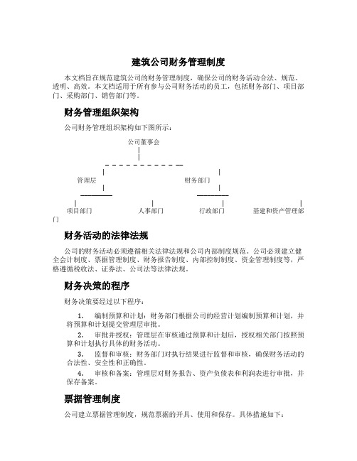 建筑公司财务管理制度[3]