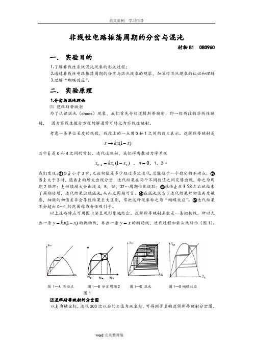 混沌实验报告模板