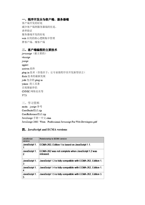 尚学堂马士兵JavaScript学习笔记