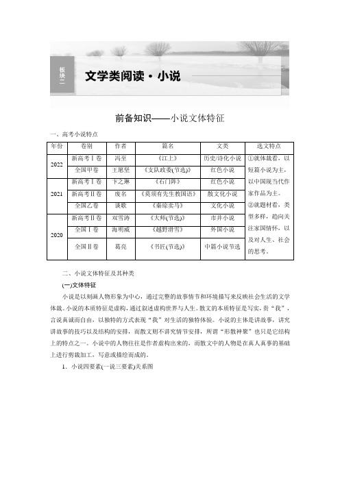 2024年高考语文一轮复习板块2 小说阅读 课时6 分析故事情节——梳理文脉,扣住技巧