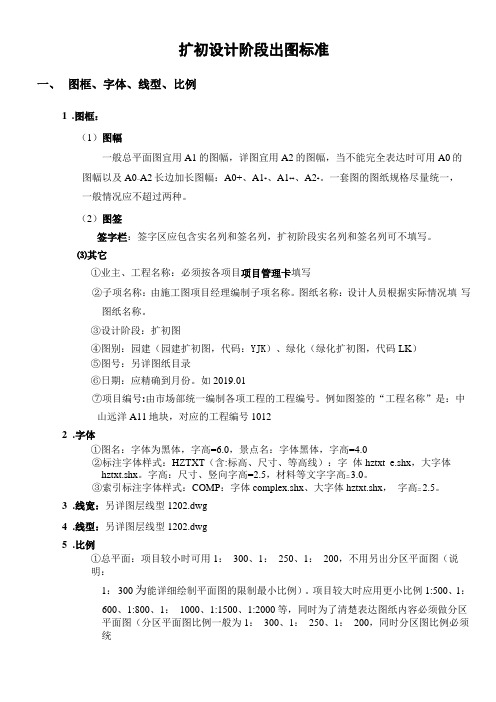 园林景观扩初设计阶段出图标准精品文档12