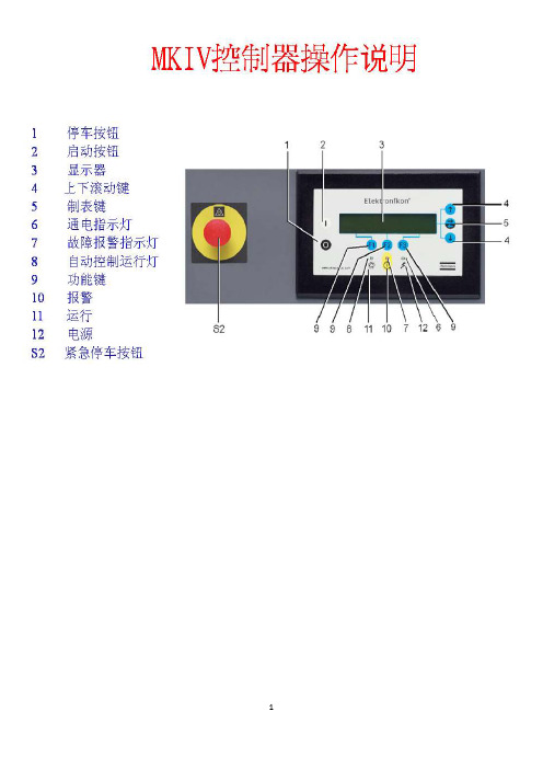 阿特拉斯空压机操作说明