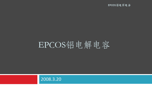 EPCOS铝电解电容PPT课件