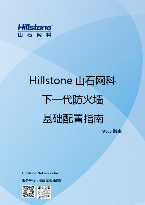 山石网科 Hillstone山石网科 下一代防火墙 配置指南说明书