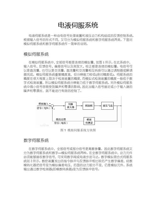 电液伺服系统