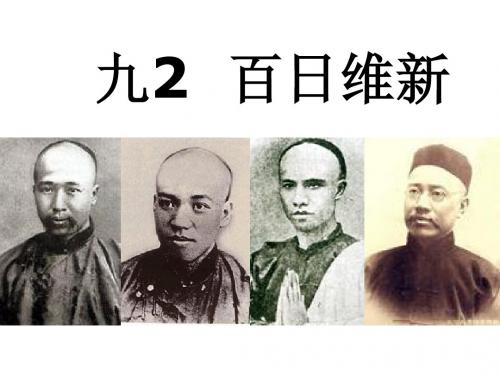 选修一专题九戊戌变法2百日维新