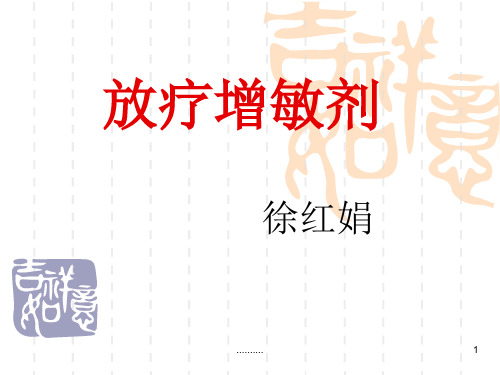 放疗增敏剂(完整版).ppt