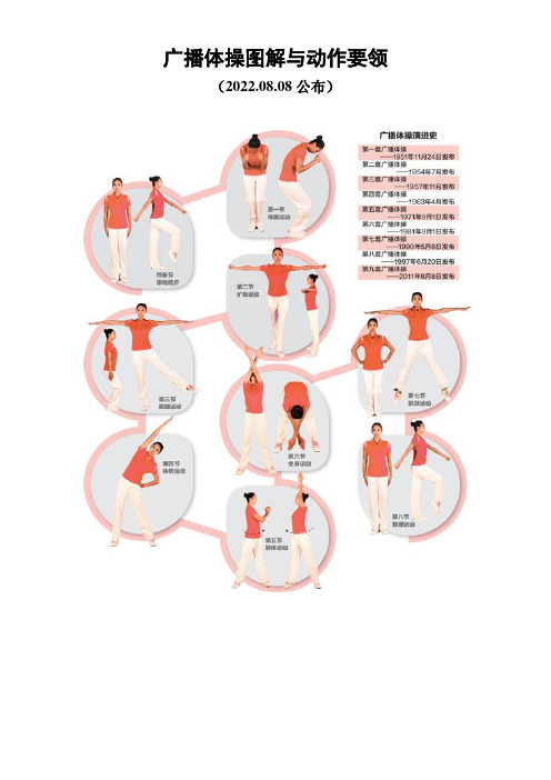 广播体操图解与动作要领