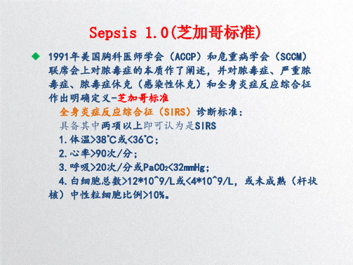 脓毒症与感染性休克定义国际共识