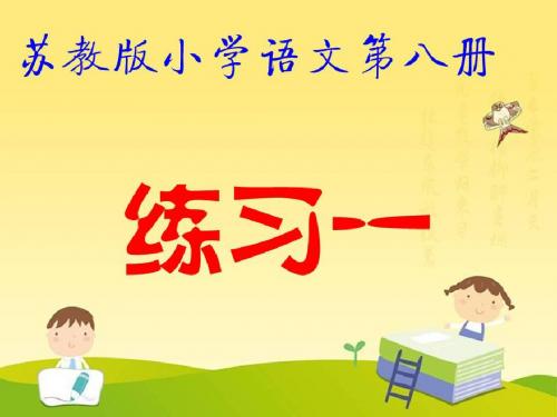 苏教版小学语文第八册练习1PPT