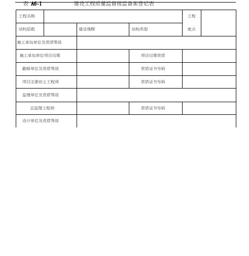 河北建筑工程竣工验收资料表格