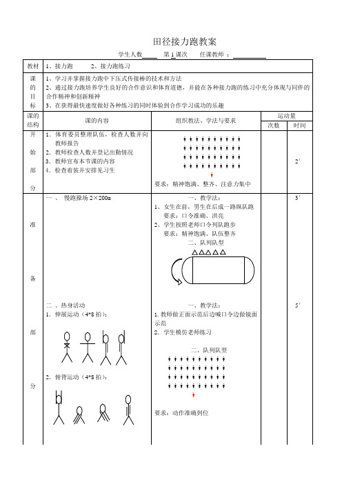 接力跑教案(第1次)