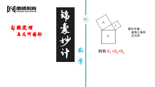 勾股定理中常见几何图形的面积规律