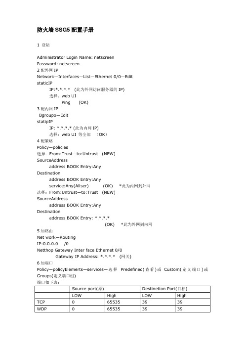 juniper-SSG5VPN配置攻略