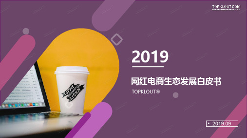 2019网红电商生态发展白皮书-克劳锐-201909