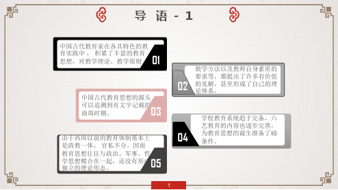 中国文化中国传统教育之教育思想课件