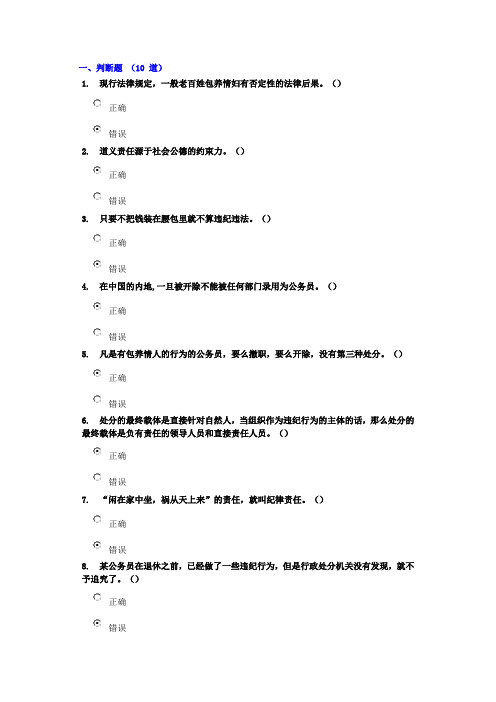 《行政机关公务员处分条例》答案-96.67分