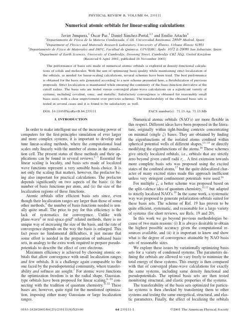 Numerical atomic orbitals for linear-scaling calculations