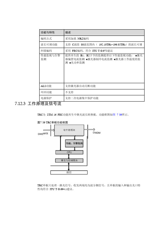 华为波分技术波长转换单元-扰码类型