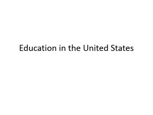 Education in the United States