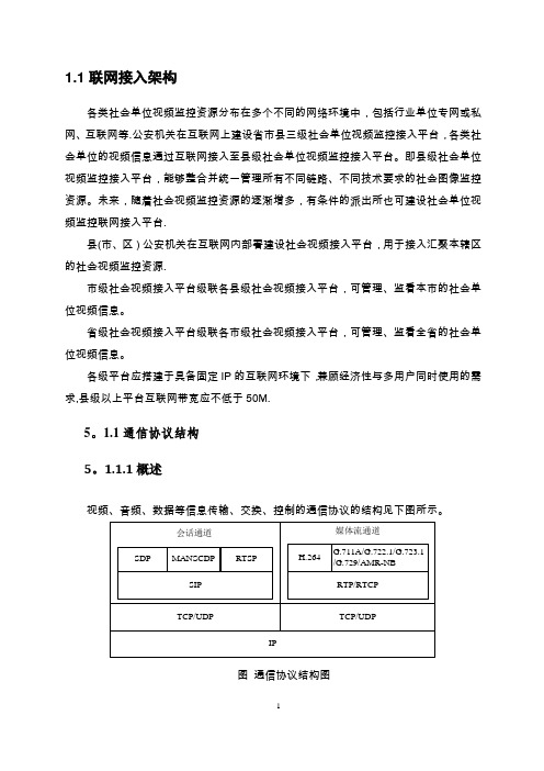 视频监控设备接入标准规范