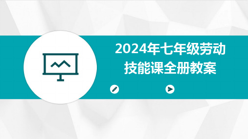 2024年七年级劳动技能课全册教案