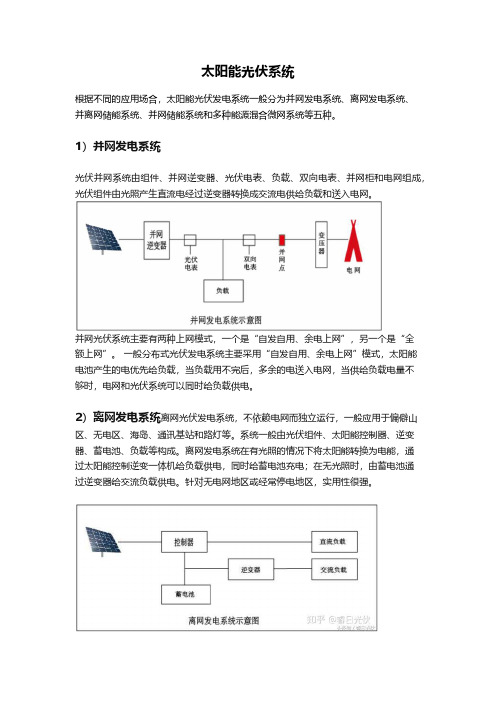 太阳能光伏系统介绍