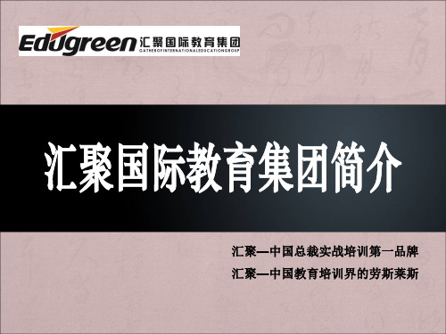 汇聚招商项目运营模式和盈利分析页PPT文档