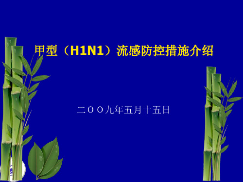 甲型流感疫情、应对措施