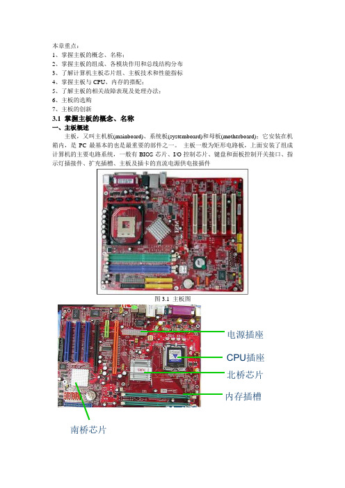 第3章 主板 计算机组装与维护