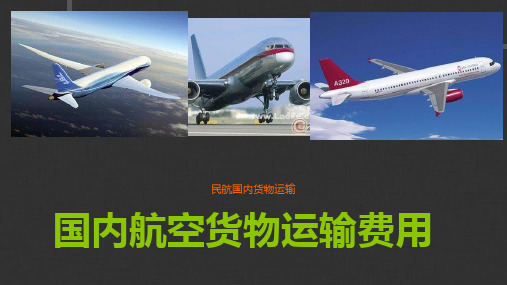 国内航空货物运输费用培训课件(ppt 37页)