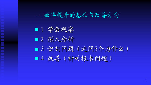 {IE工业工程}如何运用IE技术提升效率PPT97页