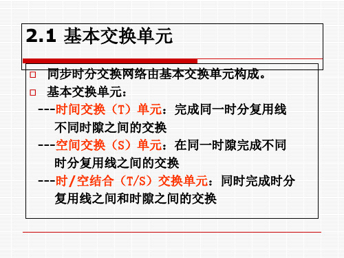 交换技术-第2章同步时分交换网络-文档资料