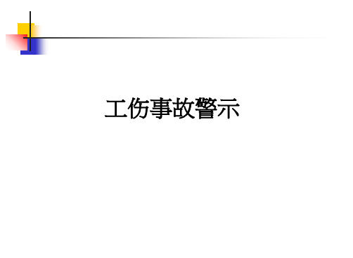 工伤事故警示PPT课件