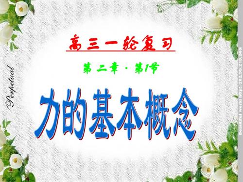 2.1相互作用物体的平衡