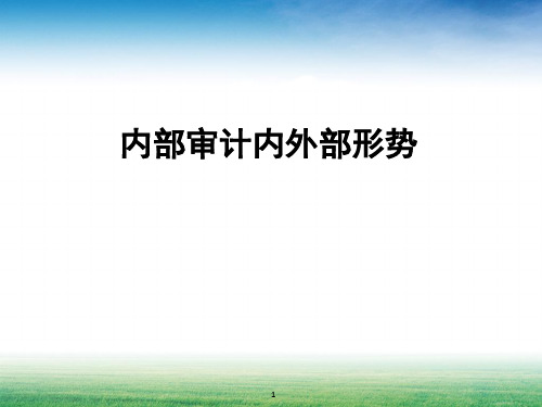 企业内部审计存在的意义、内外部形势及发展趋势