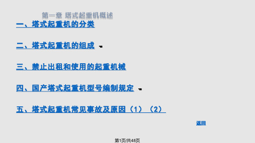 建筑塔式起重机安全监理工作要点PPT课件