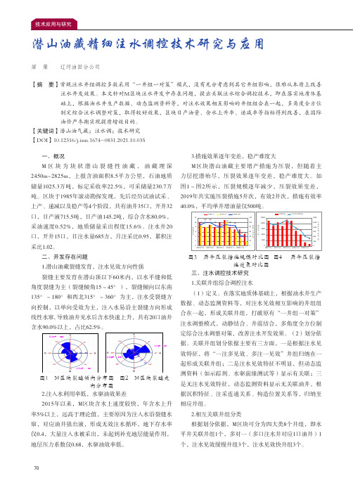 潜山油藏精细注水调控技术研究与应用