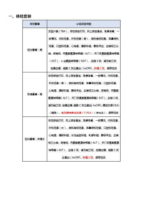 慈铭体检套餐及体检机构