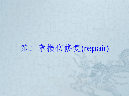 第二章损伤修复(repair)