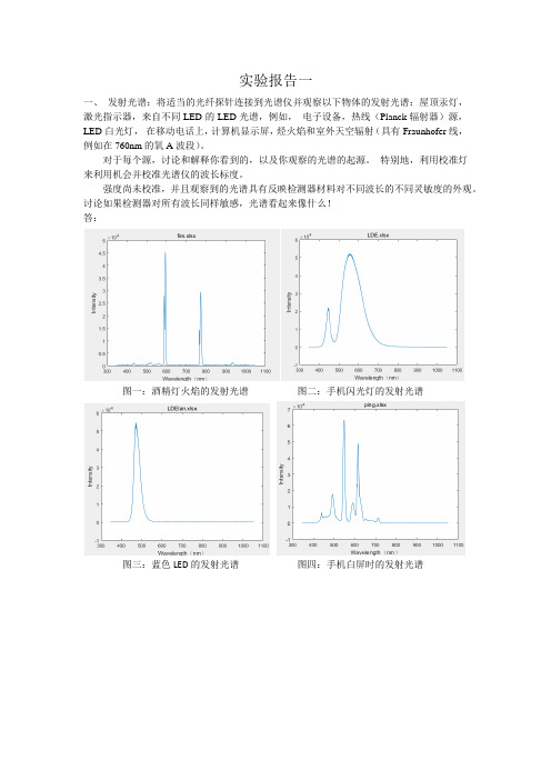 原子分子光谱学-实验一