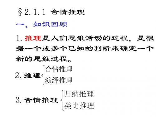 高二数学类比推理2