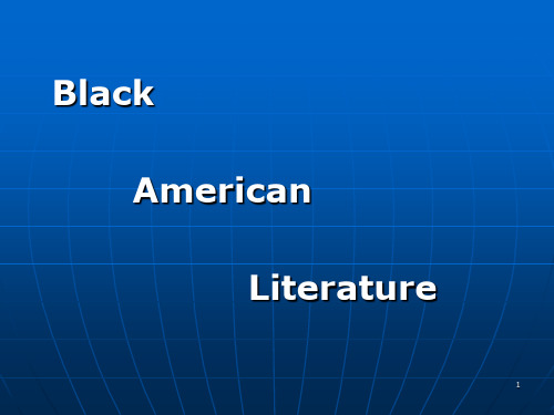 黑人文学American_Black_Literature-文档资料