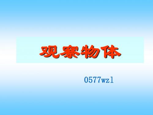 二年级数学《观察物体》PPT课件