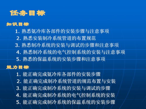 冷库安装与维修21氨冷库的安装课件