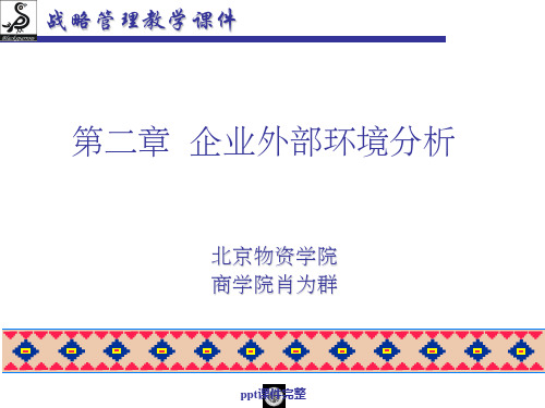 企业外部环境分析PPT课件