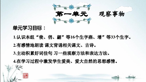 新部编人教版小学语文三年级下册期末全册复习课件ppt